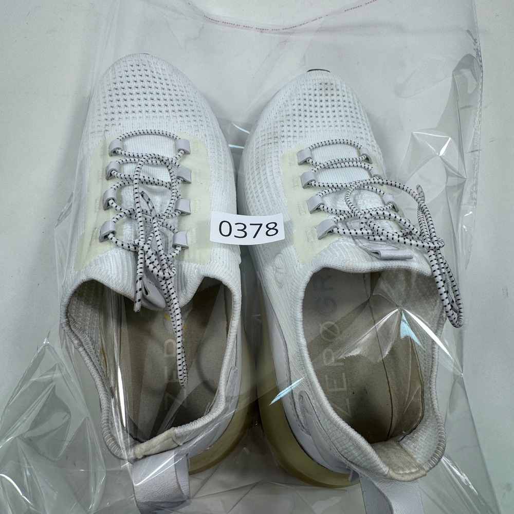 Cole Haan ZerøGrand Men Sneakers White Knit Cushioned Sole Size 9 - Picture 11 of 11